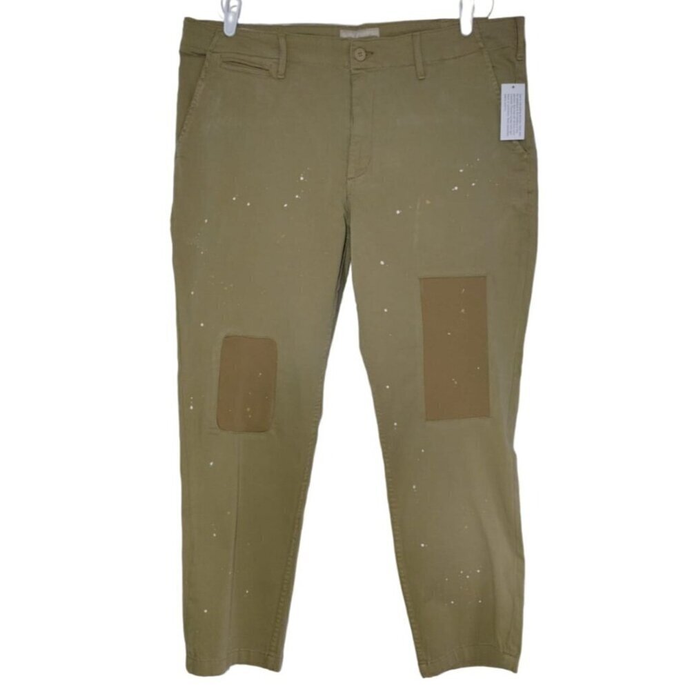 SUN STONE, Stretch cotton, spandex pants, beige color, for women, size 40, NWT